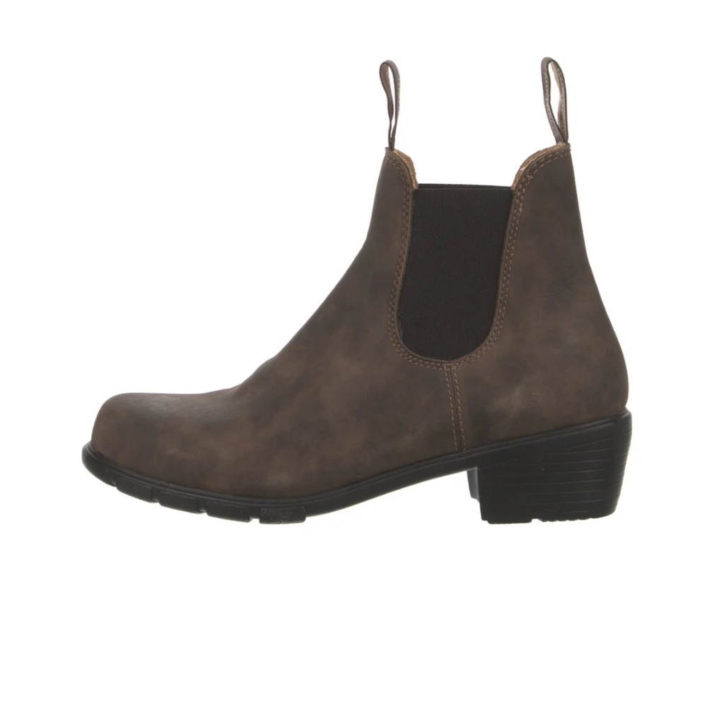 Blundstone Heeled Pull On Boot Rustic Brown Size 10.5